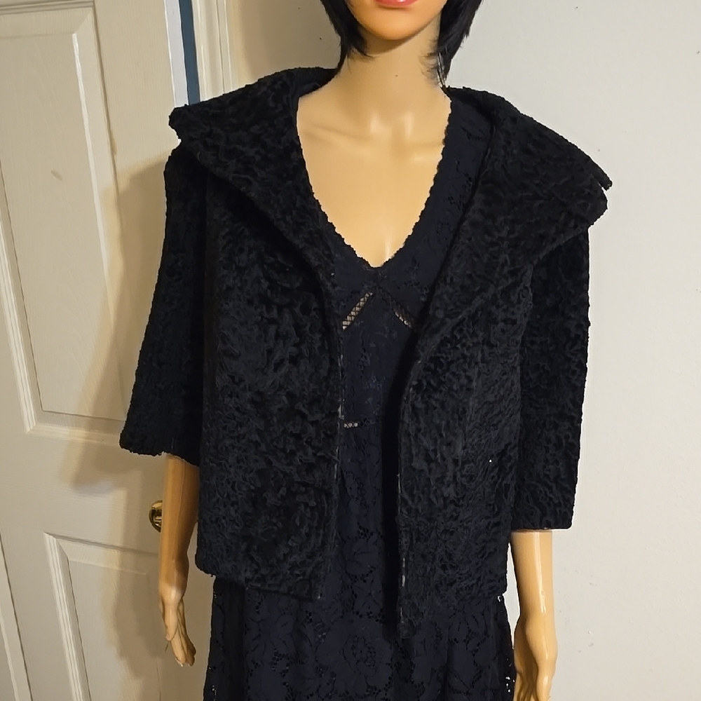 VINTAGE Monte, Sano & Pruzan Curly Lamb Coat